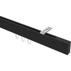 GARDINENSTANGE INNENLAUF Smartline Lox 180 cm, 1-läufig, 14x35 mm Schwarz