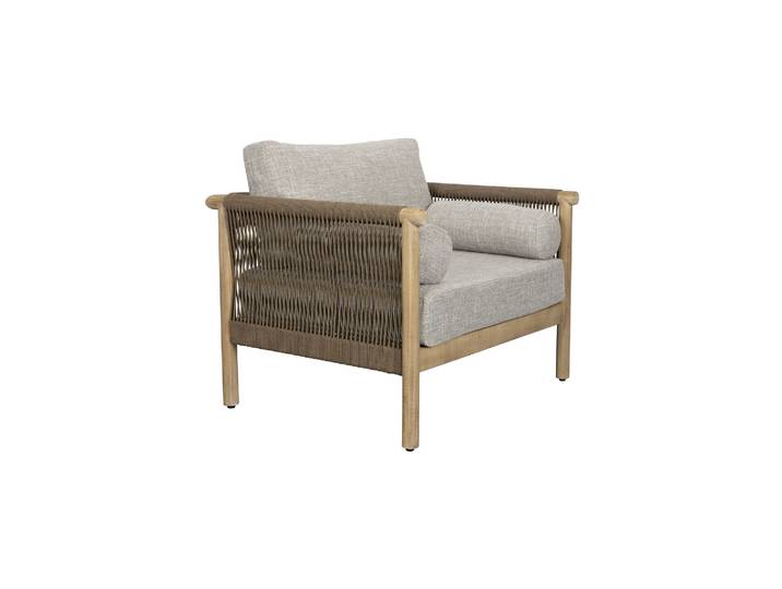 Fauteuil de jardin en bois d'acacia beige Oasis