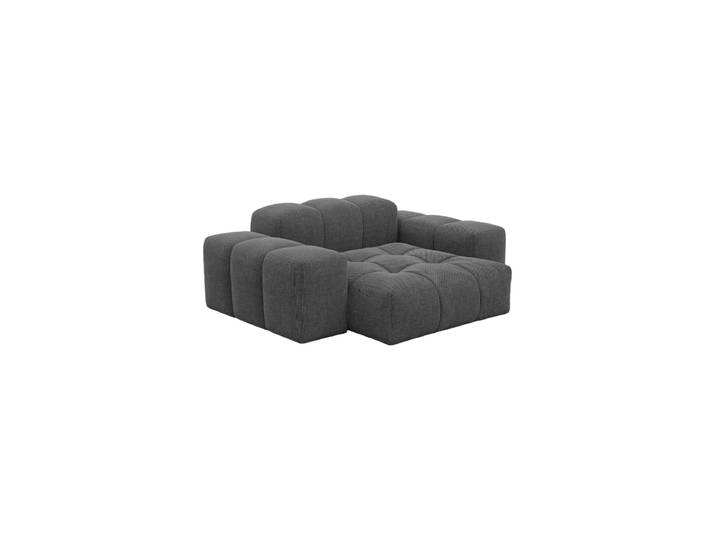 Design Loungesessel „Avenza“ mit Strukturstoff-Bezug Strukturstoff Anthrazit BLOOMINGLOFT Collection