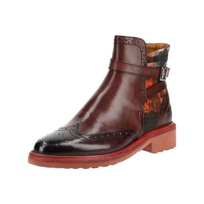 Stiefelette MELVIN & HAMILTON "Melvin & Hamilton Stiefelette Leder", Damen, Gr. 39, braun, Leder, Schuhe Stiefelette
