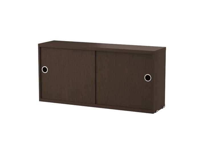 String String Schrank mit Schiebetür Dunkle Eiche, 78x20 cm