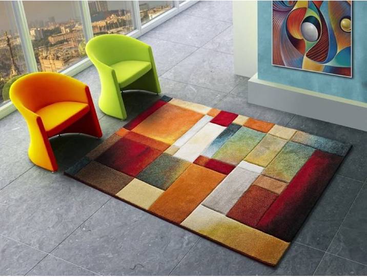 Tapis ATTICGO géométrique 60 x 120 cm MATRIX 21322 multicolore