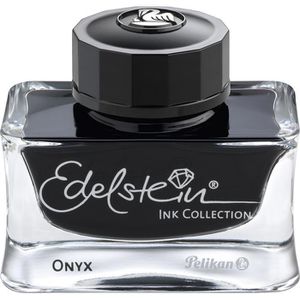 Pelikan Tintenfass 339408 Edelstein Ink Onyx, Collection, schwarz, 50 ml