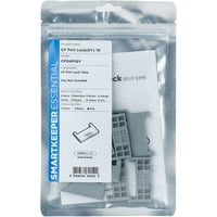 ESSENTIAL CF Port Lock (CF04), Einsteckschloss Farbcode Grau, 10 Stück
