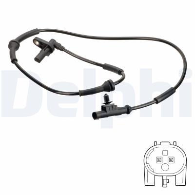 DELPHI Sensor, Raddrehzahl SS20776 für LADA