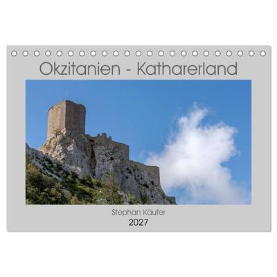 Okzitanien - Katharerland (Tischkalender 2027 DIN A5 quer), CALVENDO Monatskalender