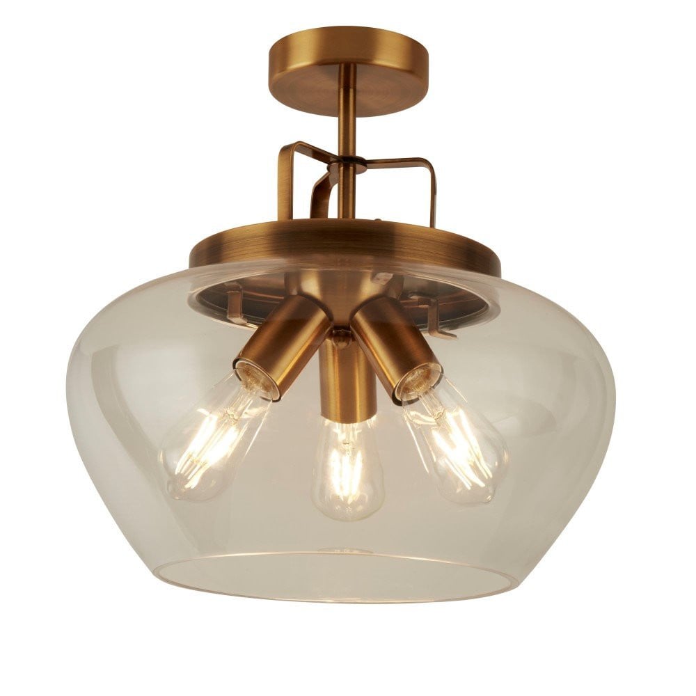 Searchlight Design Plafondlamp Boule - Goud/Messing - Diameter: 40 cm