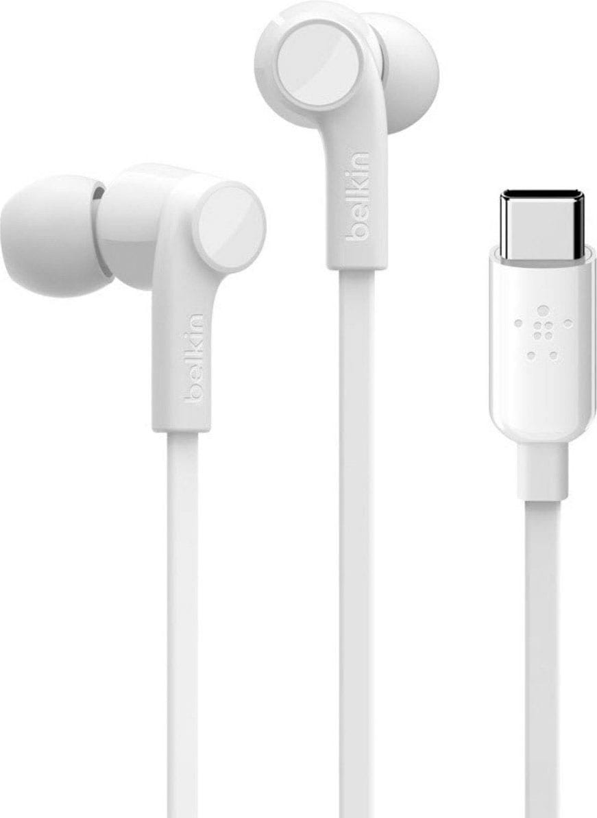 Belkin Headset "Rockstar In-Ear Kopfhörer mit USB-C-Stecker", weiß, Kopfhörer, Headset