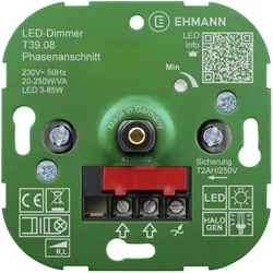 Ehmann, Lichtschalter + Storenschalter, 3900x0800 Dimmer da incasso Adatto per lampadina Lampadina LED a