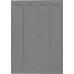 Garderobenschrank MonoblocTM | 4 Abteile - 649 slate