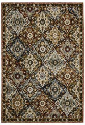 Style Haven Adalynn Traditional Panel Medallions Red/ Multi Area Rug