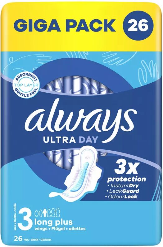 Always - Ultra Damenbinden Long Plus (Grösse 3), 26STK