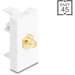 DELOCK Easy 45 Modul SMA Buchse zu SMA Buchse weiß