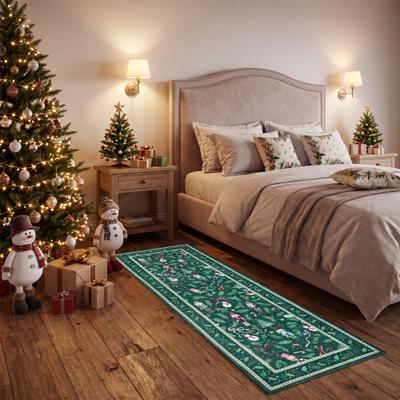 Garvee Washable Christmas Nutcracker Area Rug