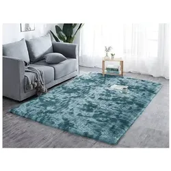 Strado, Teppich, Teppich Ombre Shaggy 200x200 OmbreNavy (Dunkelblau) universal (200 x 200 cm)