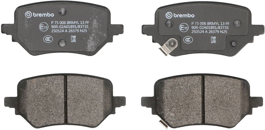 Bremsbelagsatz BREMBO P 75 006