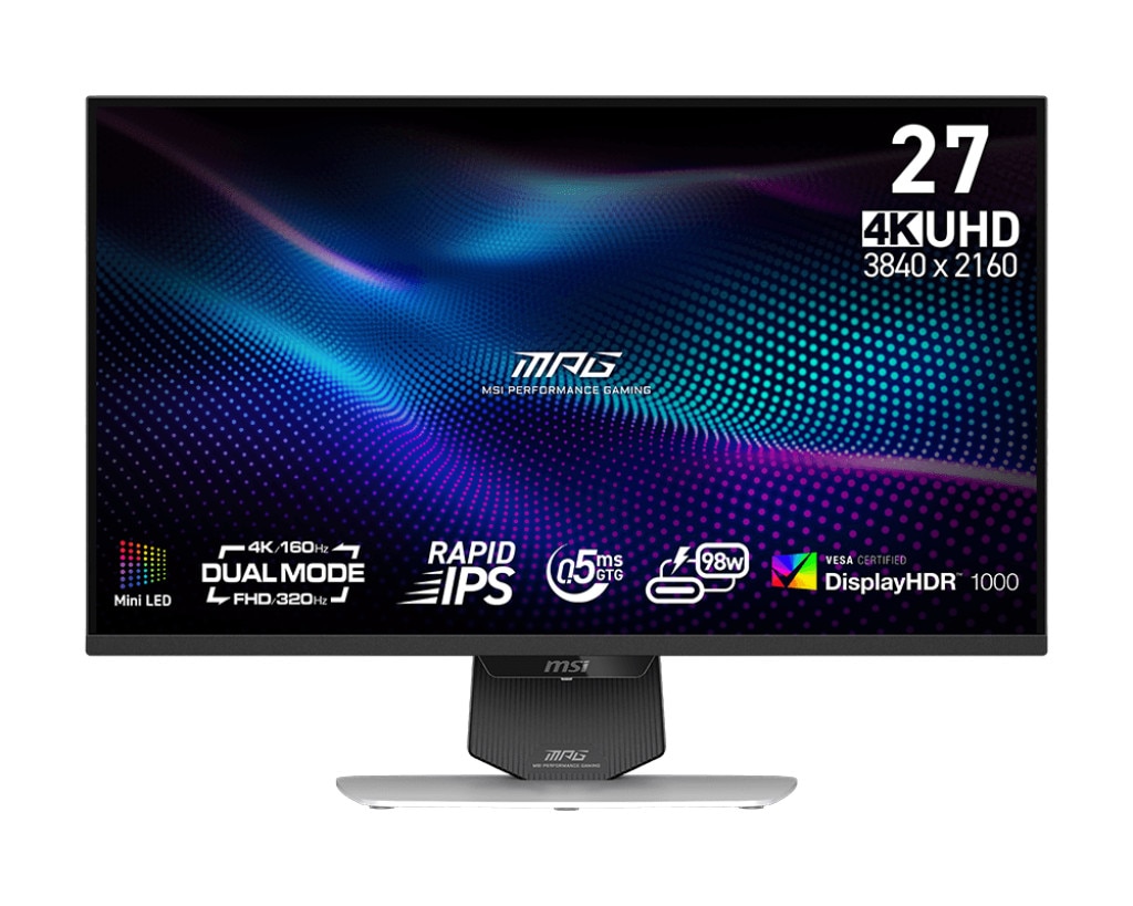 MSI MPG 274URDFWDE E16M 27 Zoll 4K (UHD) Rapid IPS Panel 16:9 160 Hz Dual Mode Gaming Monitor