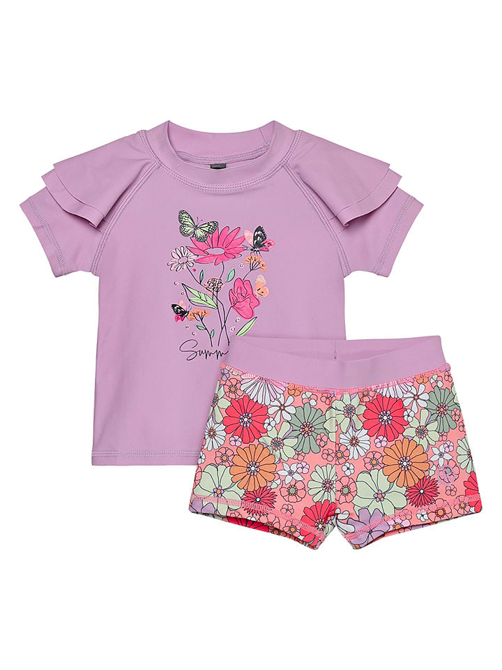Color Kids Badeoutfit in Lila/ Bunt - 86
