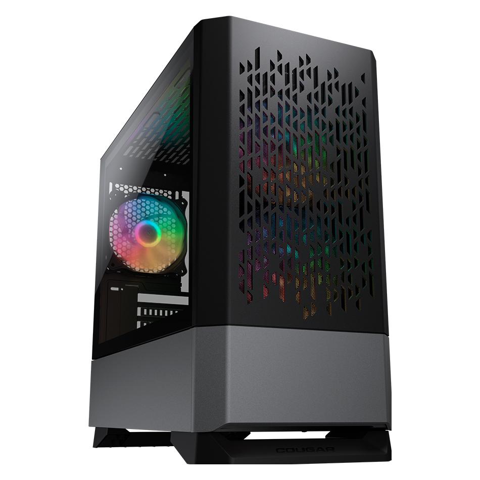 Cougar Boitier Mini Tour Micro ATX MG140 Air RGB avec panneau vitré (Noir) (mATX, Mini-ATX) (CGR-5JM8B-AIR-RGB)