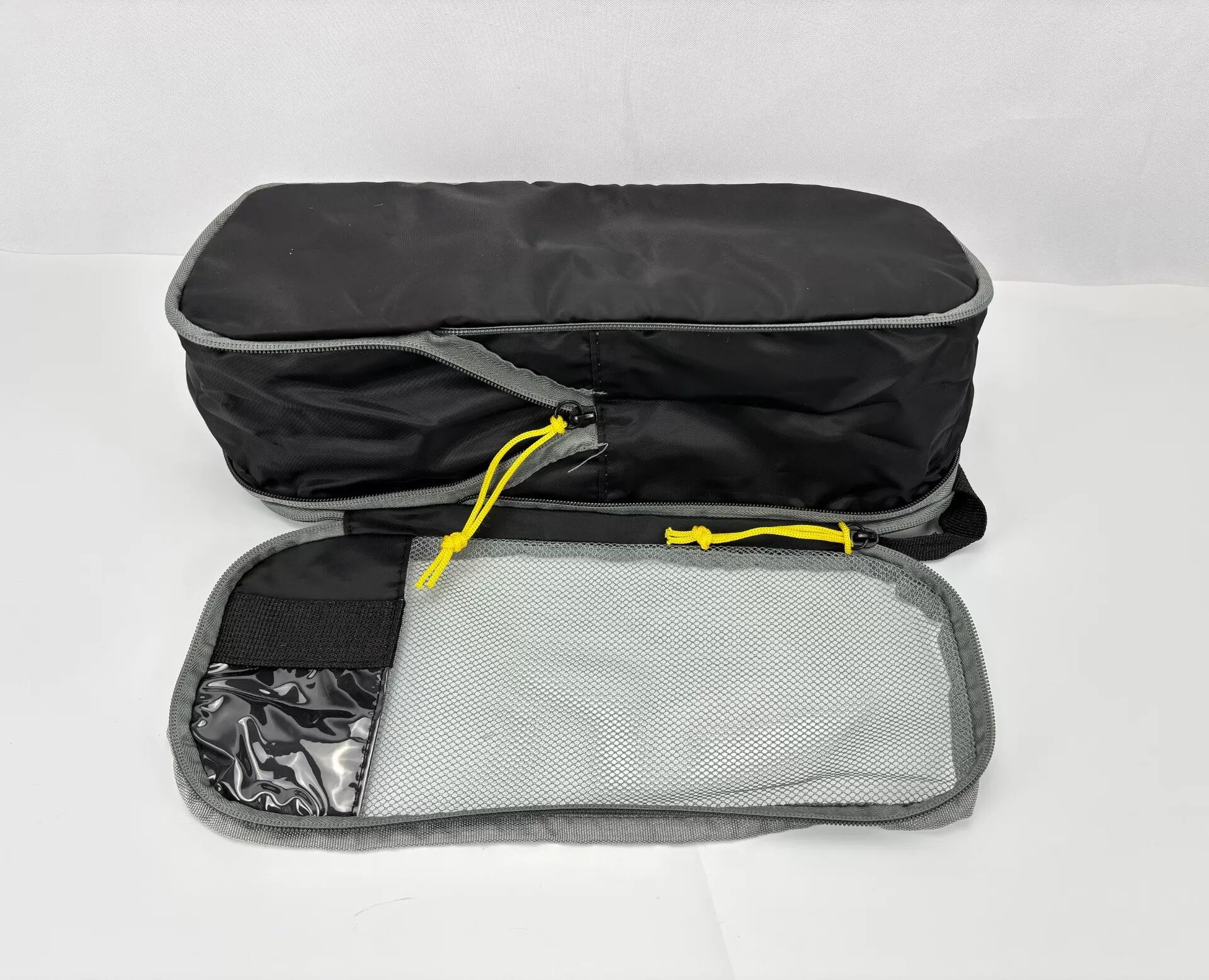 INF Ensemble de 3 cubes de rangement pour voyage Le noir