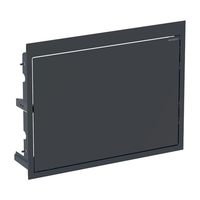Geberit Gis Fertigbauset 115420DW1 tiefschwarz RAL 9005, für Waschtisch schwebendes Design