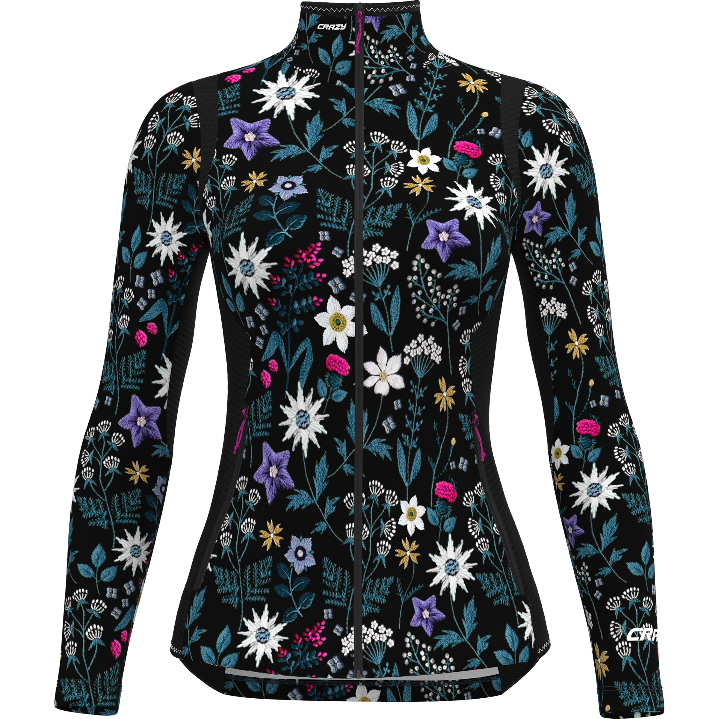 Crazy Wonder Magic Damen Fleecejacke schwarz Größe L Trekking Elastisch