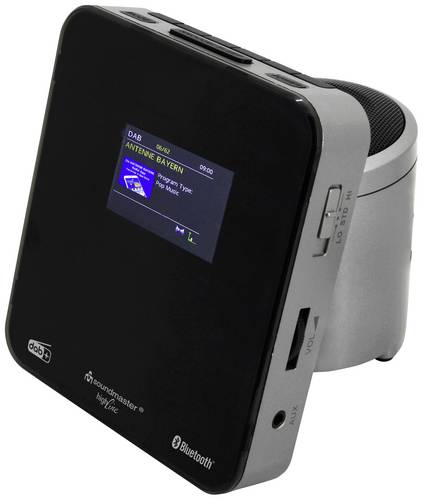 Soundmaster UR260SI Radiowecker DAB+, UKW AUX, Bluetooth, USB Weckfunktion Grau
