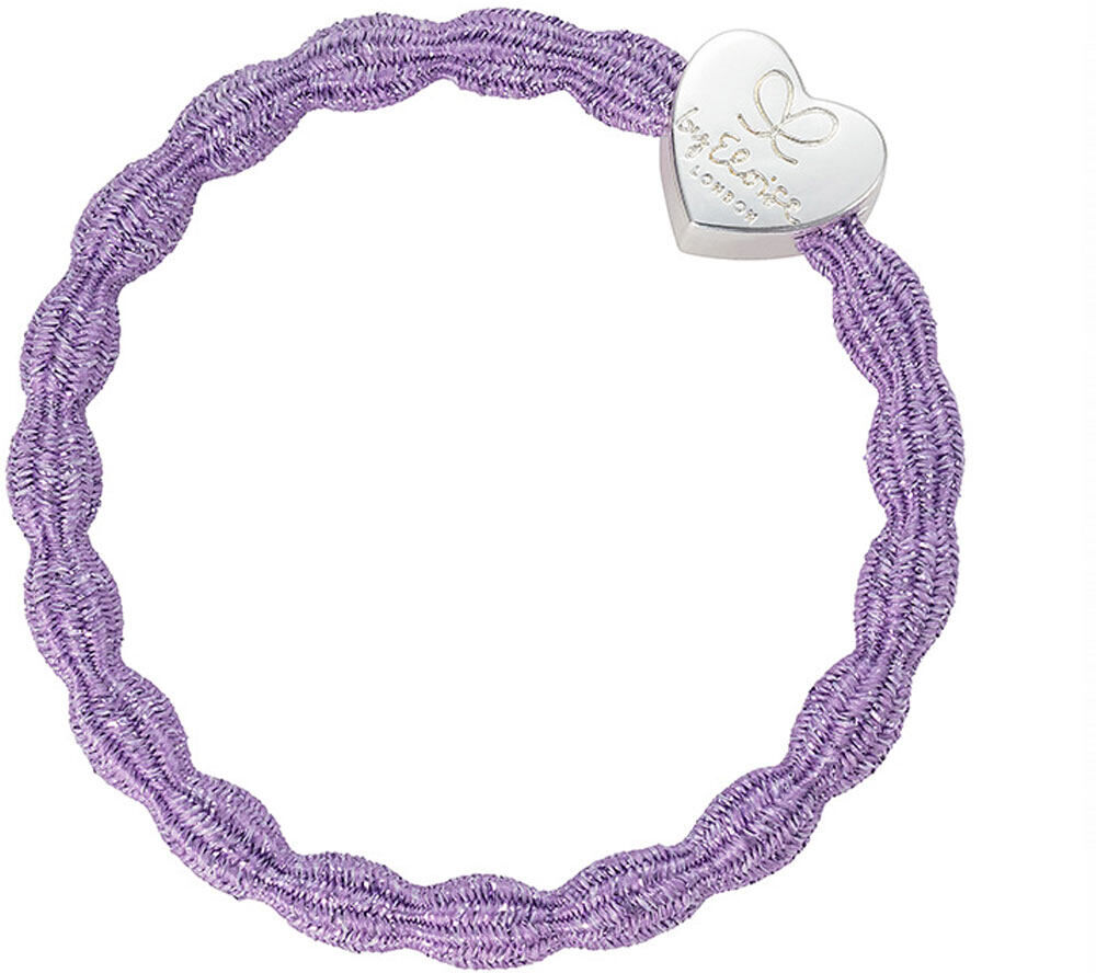 By Eloise London Metallic Silver Heart color Lilac