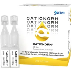 Cationorm SD sine Augentropfen Einzeldosis 30X0,4 ml