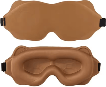 Inspire Essentials Travel 3D Sleeping Eye Mask brown
