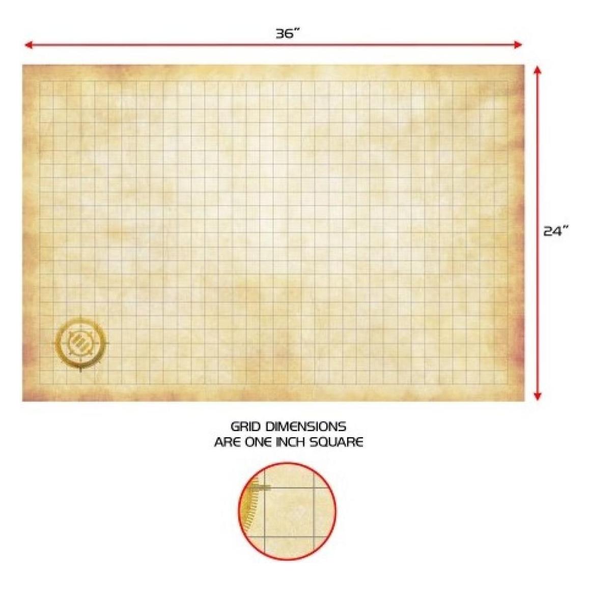 Enhance Tabletop RPG Grid Mat Campaign Kit Parchment (Papier) (0637836611805)