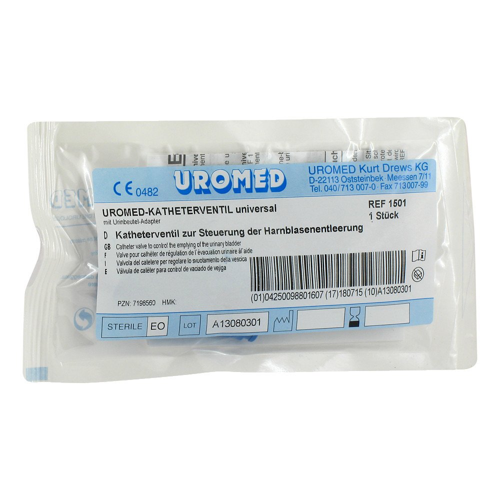 UROMED Kurt Drews KG Uromed Katheterventil mit Adapter für Btl.1501 07198560