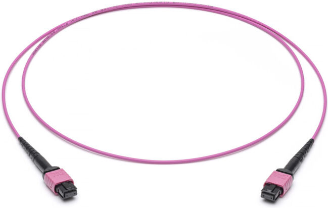 Corning Câble de raccordement LWL 8F MPO PC BU/BU OM4 2m vi JEBEB08QEZ-NB002M-VI (JEBEB08QEZ-NB002M-VI)