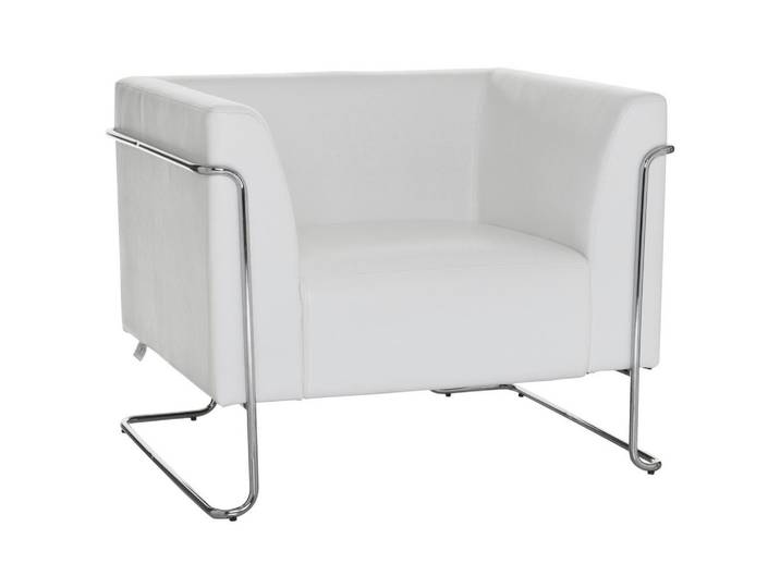 Mid.you Designsessel, Weiß, Metall, 88x74x74 cm, Wohnzimmer, Sessel, Sonstige Sessel