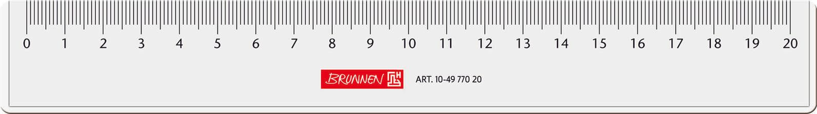 BRUNNEN Lineal 20 cm 104977020