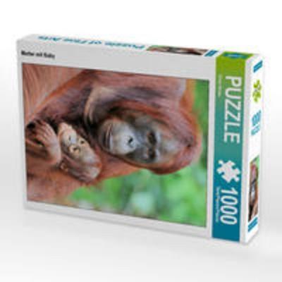 CALVENDO Puzzle Mutter mit Baby 1000 Teile Lege-Größe 48 x 64 cm Foto-Puzzle Bild von Elmar Weiss