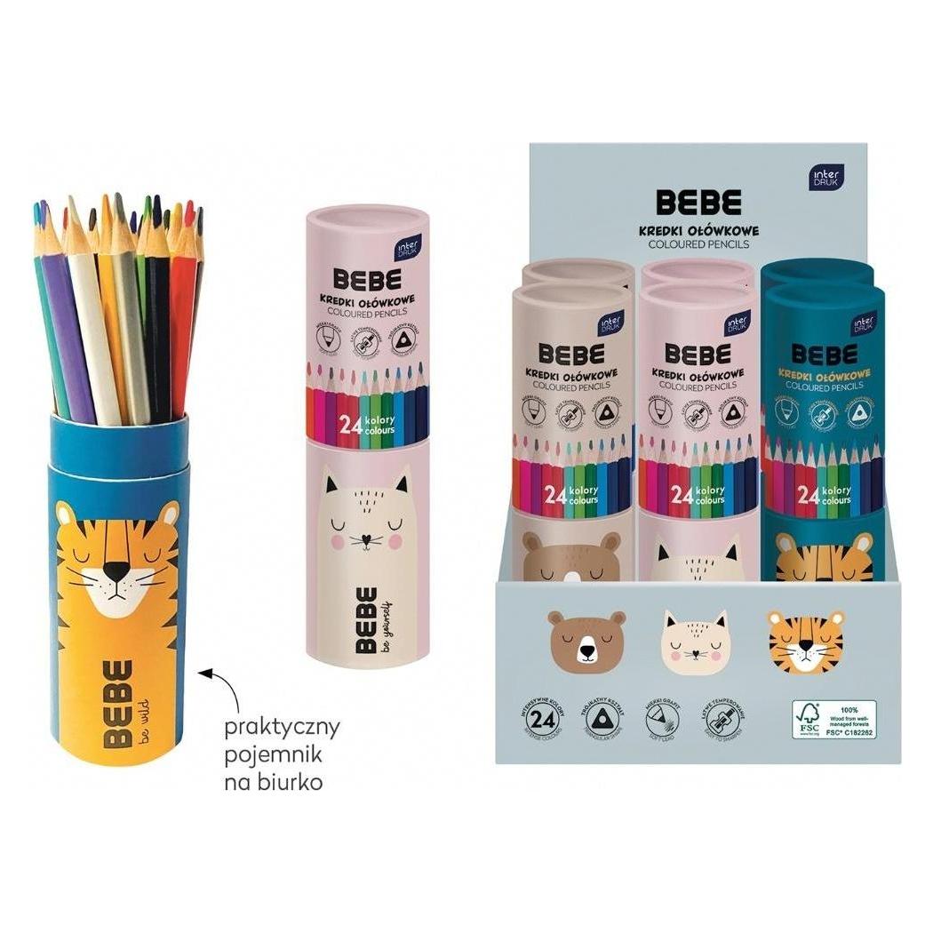 Bebe Bleistiftstifte 24 Farben BB Kids Tube Mix (24x) (47599146)