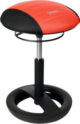 Hocker Sitness RS Bob, bewegliches Sitzen, höhenverstellbar, ergonomisch, schwarz/rot