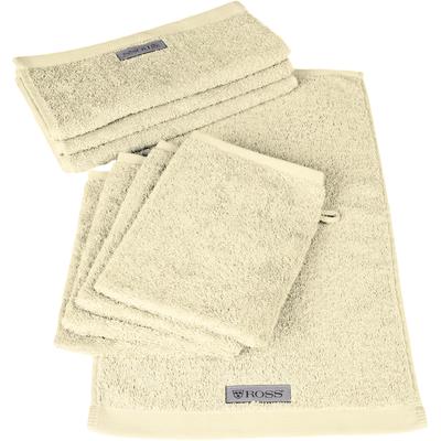 Handtuch Set ROSS "Sinfonie", beige (natur), Obermaterial: 100% Baumwolle, Handtuch-Sets, beinhaltet Gästetücher und Waschhandschuhe