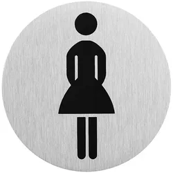 ProPlus SF_972090 Aluminium Türschild "Bild Frau" Ø75mm Tür Schild