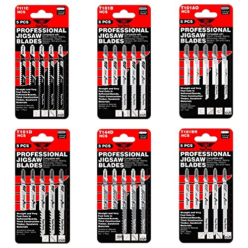 TopsTools 25 stuks JSTTK6A Decoupeerzaagbladen Set