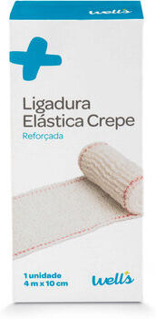 Wells Ligadura Elástica Crepe 4 m x 10 cm 1 un