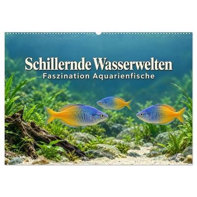 Schillernde Wasserwelten - Faszination Aquarienfische (Wandkalender 2027 DIN A2 quer), CALVENDO Monatskalender