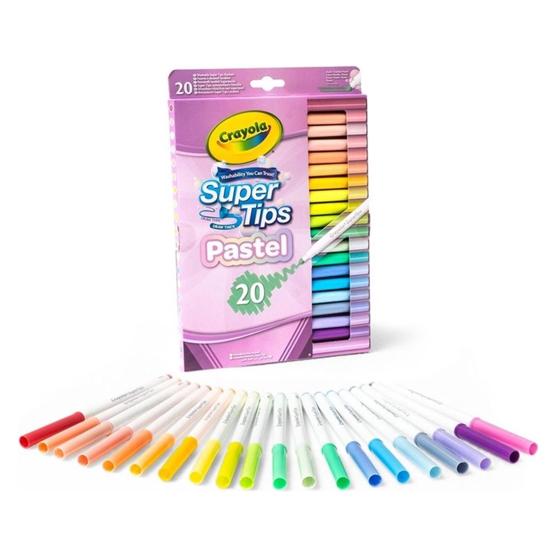 Crayola 20 Filzstifte Supertips Pastell (20x) (358-587517)
