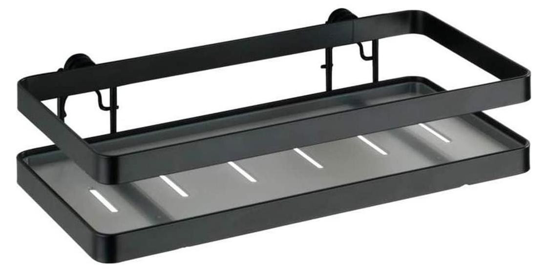 Universele wandplank voor keuken en badkamer - Zwart