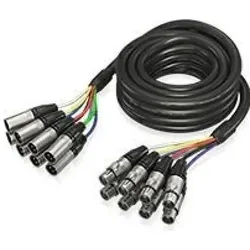 Behringer GMX-500 Kabel 8 x XLR F - 8 x XLR M 5m (5 m, Multicore Kabel, XLR Kabel), Audiokabel