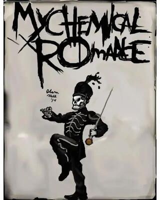 Inspire Essentials My Chemical Romance Canvas Poster Rock Band Wall Art 3 15.75 19.69 In