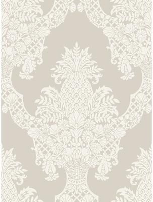 York Wallcoverings Pineapple Plantation Taupe Wallpaper