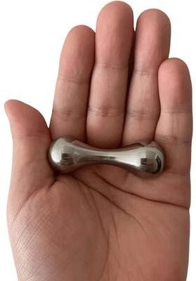 Inspired Finds Titanium Fingerbone Begleri Gyroscope EDC Fidget Toy For Stress Relief And Focus silver