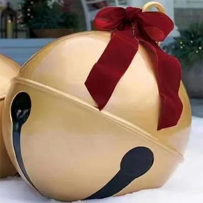 Uplift Treasures 60cm Giant Inflatable Christmas Ball Outdoor Decoration bow Knot Bell